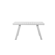 Pangea Home Jack 30x59 Modern Aluminum Table in White Finish
