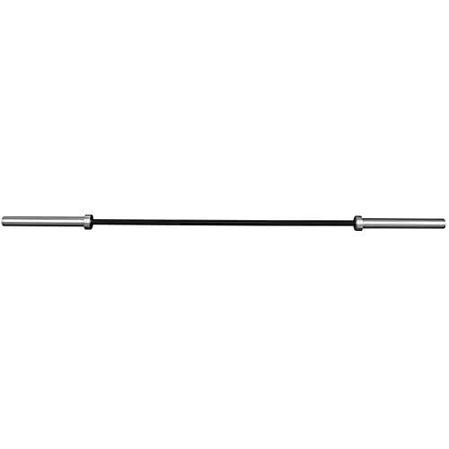 PRx Performance Men's Olympic Elite Barbell, 20kg Weight Lifting Bar, Black Zinc