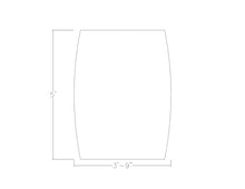 4 Person Harmony Series Standing Height Small Boat-Shaped Bistro Table with Matte Black Double Metal Base | Modern for Offices, Breakroom | Scratch-Resistant | Natural Eucalyptus - 45"d X 60"w X 43"h