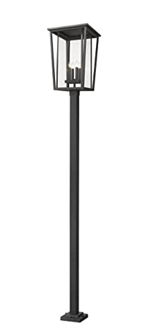 Z-Lite 4 Light Outdoor Post Mounted Fixture 571PHXXLS-536P-BK