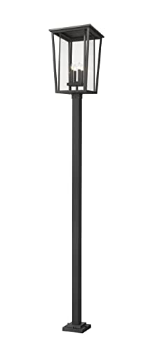 Z-Lite 4 Light Outdoor Post Mounted Fixture 571PHXXLS-536P-BK