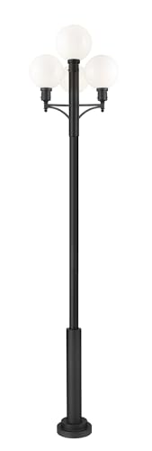 Z-Lite Laurent 1 Light Outdoor Post Mount Fixture Black