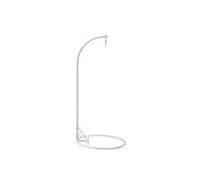 KDFHKHS White Modern Single Pole Hammock Chair Stand 330Lbs Capacity, 76.8"x39.4" Indoor Outdoor Use