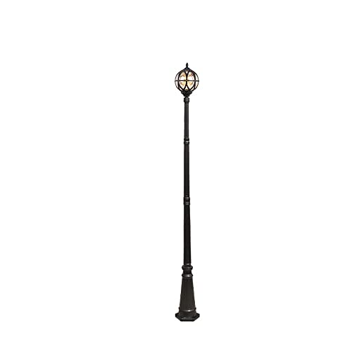 Lights Outdoor Ball Glass Lamp Easy Installation Street Light European Victoria Mediterranean Style Globe Outdoor Garden Patio Path Lighting Post Lamp Lights Single Head IP55 Rated Waterproof Stadium