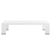 Modway Tahoe Patio Aluminum Coffee Table with White Finish EEI-5677-WHI
