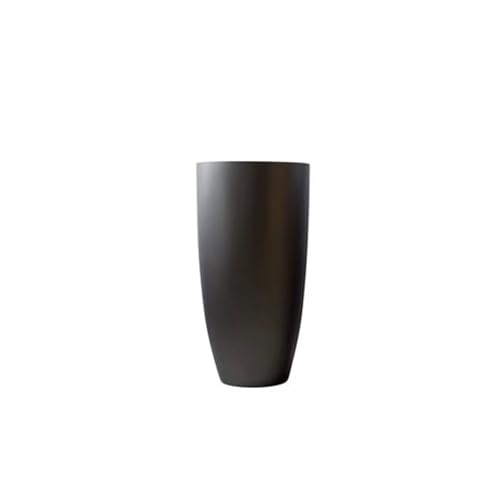 DCYEQRQ Flower Pots Fiberglass Round Silver Gray Floor Vase Simple Modern Home Soft Decorations Flower Arrangement Plant Containers
