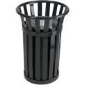 Witt Company M2000-BK Oakley Slatted Steel Ash Urn 17" Dia. x 26" H Black