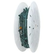Novelty Lights 500 Feet C9 E17 Socketed Christmas Light Spool, Green Wire