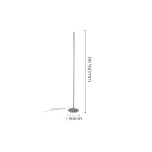 LUYOUBOZHU Floor Lamp Dimmable LED Corner Floor Lamp, Adjustable Height Modern Light for Living Room, Bedroom, Office(Silver)
