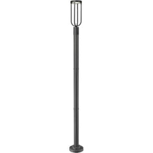 Z-Lite 5005PHM-567P-BK-LED Leland Outdoor Post, 1-Light 12 Watts, Sand Black