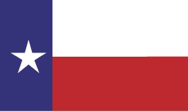 Polywavez Texas Lone Star State 2-Ply Spun Polyester Flag Rope with Thimbles 15' X 25''