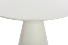 Armen Living Palea Indoor Outdoor Dining Table in White Concrete Finish