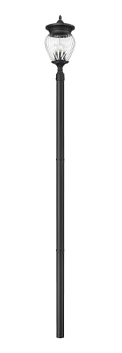 Z-Lite Davina 4 Light 120" Tall Post Light Black