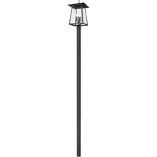 Z-Lite 5015PHBR-5009P96 Rainer 4 Light 119" Tall Post Light - Black