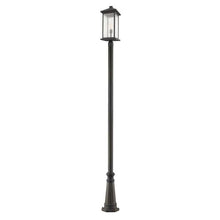 Z-Lite Outdoor Post Mounted Fixture 1 Light Oil Rubbed Bronze