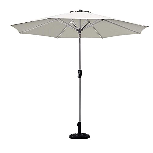 GFAZXDS Khaki Patio Umbrella with Crank & Tilt - Sun Protection Garden Parasol for Deck & Market Tables Weather-Resistant Gazebo Shade Umbrella Outdoor Furniture Accessory
