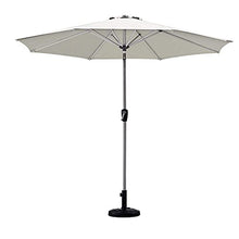 GFAZXDS Khaki Patio Umbrella with Crank & Tilt - Sun Protection Garden Parasol for Deck & Market Tables Weather-Resistant Gazebo Shade Umbrella Outdoor Furniture Accessory