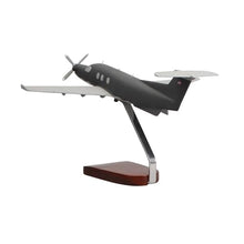 High Flying Models Pilatus PC-12 U-28A Military Mahogany Sculpture Multicolor