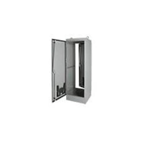 Hoffman A724824FSDG 2 Door Free Standing Enclosure, NEMA 12, Steel, 72.06" x 48.06" x 24.06", Gray