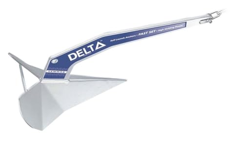 Lewmar Galvanized Steel Delta Anchor 55 lbs for Boats 45'-64' Galvanized