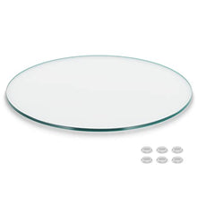 The Better Bevel 48 inch Round Glass Table Top - Clear Tempered Glass Surface Protector - Safe Flat Polished Edge - Coffee, Dining and End Table