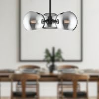 Alora Lighting PD548315MBSM Willow - 3 Light Pendant-5 Inches Tall and 16 Inches Wide, Finish Color: Matte Black, Glass Color: Smoked Solid