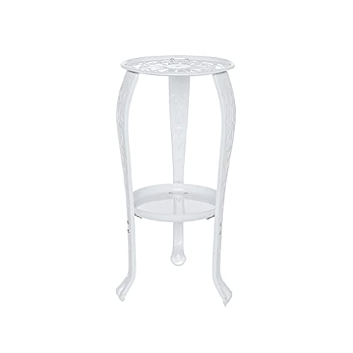 MIIKHI Metal Plant Stand Indoor Flowers Stand Floating Shelf Plant Pot Stand Indoor Garden Plant Holde (Wit