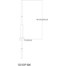 Z-Lite Accessory - Outdoor Post with Hardware in Contemporary Style-96 Inches Tall and 12 Inches Wide