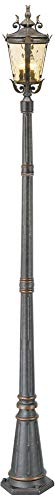 Casa Marseille 99 3/4" High Veranda Bronze Traditional Outdoor Post Light