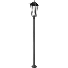 Z-Lite Gannon 3 Light 106" Tall Post Light Black