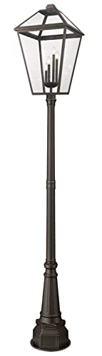 Z-Lite Talbot 4-Light Outdoor Post Fixture Oil Rubbed Bronze