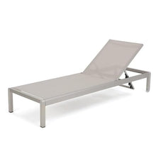 Afuera Living Modern Outdoor Mesh Chaise Lounge Set of 4 Grey
