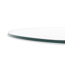 The Better Bevel 48 inch Round Glass Table Top - Clear Tempered Glass Surface Protector - Safe Flat Polished Edge - Coffee, Dining and End Table