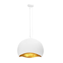 Eurofase Baleia 3-Light Pendant Modern Style 16" Tall 24" Wide White/Gold Foil Finish