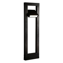 Eurofase Crois LED Bollard Path Light – 10.8" Modern Black Exterior Light for Landscape & Outdoor Spaces, 742 Lumens, 3000K Warm White, Wet Rated
