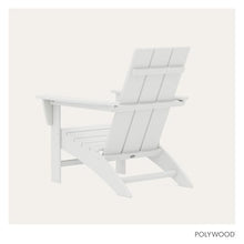 POLYWOOD Modern Adirondack Chair – All-Weather Outdoor Lawn Adirondack Chairs – HDPE, Fade-Resistant & Durable Outdoor Furniture – For Patio, Deck & Fire Pit Chairs – White