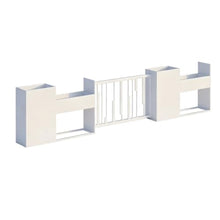 YUHUAWF Garden Bench Planter Box with Partition Fence Splicing Decorative Flower Bed Planter Box with Bench