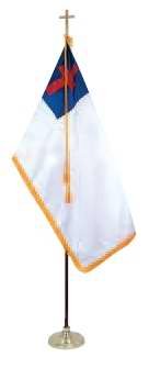 Flag Outfit - Christian - Indoor - 3x5 Flag/Fr+8 Ft Pole