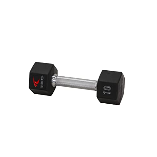 TKO Tri Grip Urethane Hex Dumbbell Set 5-50lbs