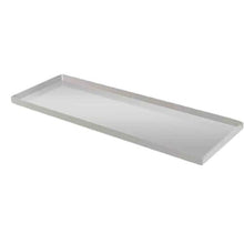 Stainless Steel Plant Drip Tray, Long Rectangular Metal Drip