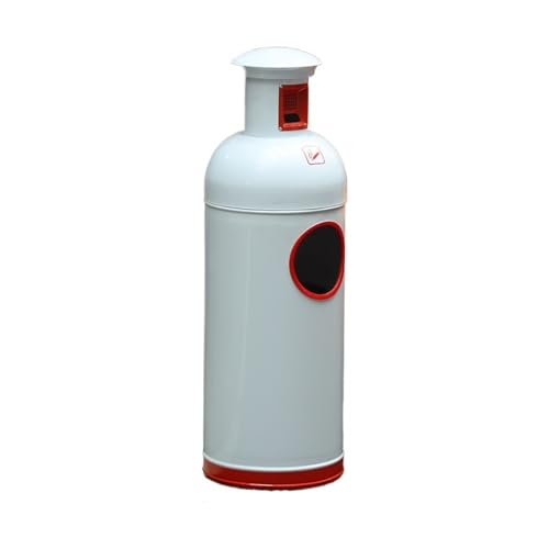 Hhaoran-9863 Ashtray Trash Can Creative Ashtray Cigarette Butt Trash Can Commercial Milk Tea Shop Coffee Shop Snack Shop Gym Round Storage Bucket Standing Ashtray Outdoor for Patio (Color : A)