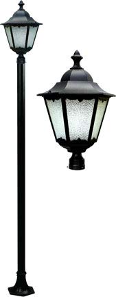 DABMAR LIGHTING INC GM8134-B-MT Post Lantern Fixture