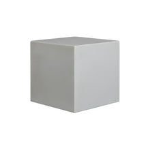 Armen Living Minerra Indoor Outdoor Side Table in White Concrete Finish