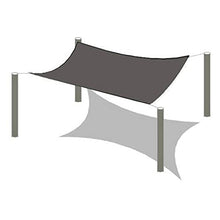 Black Polyethylene Shade Sail 6x7m for Car Balcony Pool Fish Pond & Umbrella - UV Resistant Outdoor Canopy Cover in 49 Sizes - Sun Protection for Gardens