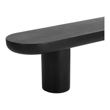 Moe's Home Collection Rocca Bench Black Stone Dining Benches