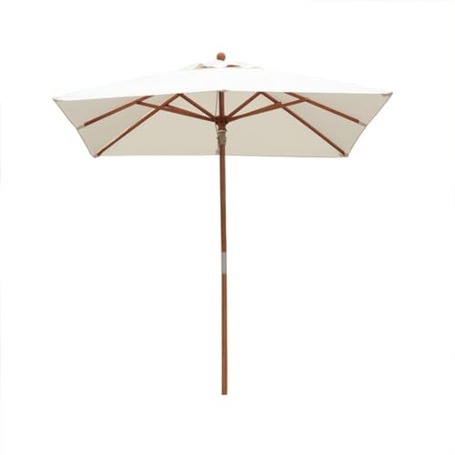 6.5x6.5 ft Square Patio Umbrella,Outdoor Table Umbrella with 8 Ribs,UV Protection Waterproof,Market Umbrella for Garden,Lawn,Deck,Backyard,Pool