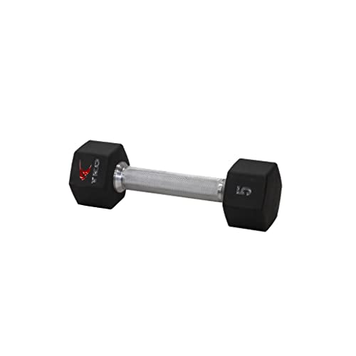 TKO Tri Grip Urethane Hex Dumbbell Set 5-50lbs