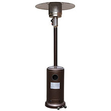 BizChair Patio Outdoor Heating-Bronze Stainless Steel 40,000 BTU Propane Heater with Wheels for Commercial & Residential Use-7.5 Feet Tall