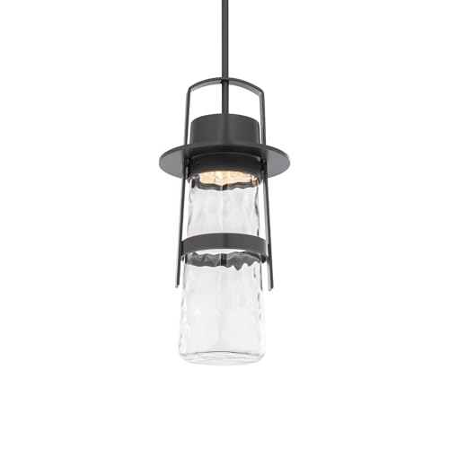 Modern Forms Balthus 15in LED 1 Light Indoor or Outdoor Pendant 3000K in Oil Rubbed Bronze with Adjustable Height 24in - 120in