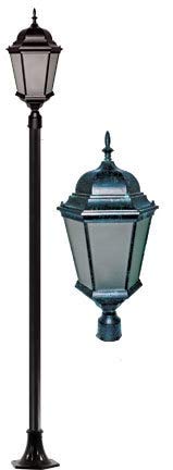 DABMAR LIGHTING INC GM2300-W-FROST Fixture,Post,2300,Frsted Glass,W